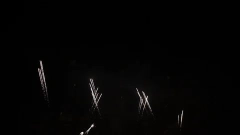 Fireworks in the Night Sky. Stock Footage 93525018