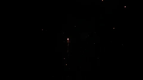 Fireworks in the night sky Stock Footage 93833538