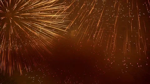 The fireworks in the night sky Stock Footage 100692607