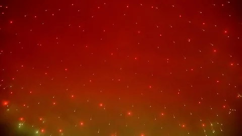 The fireworks in the night sky Stock Footage 100692682