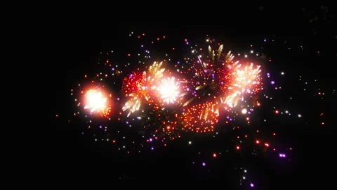 Fireworks in the night sky 库存影片 103542697