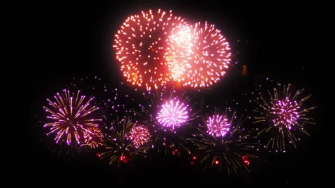 Fireworks in the night sky 库存影片 103543348