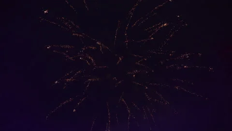 Fireworks in the night sky Stock Footage 157505537