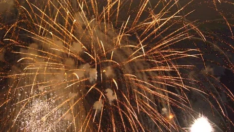 The fireworks in the night sky Stock-Footage 166186467