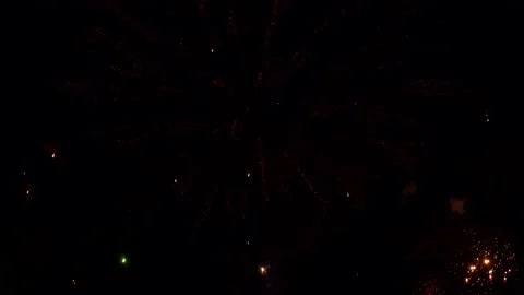 The fireworks in the night sky Video stock 166186479