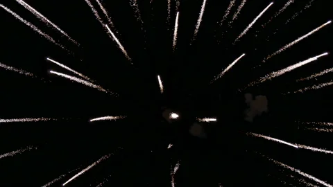 Fireworks in the night sky. Stock Footage 197552034