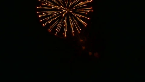 Fireworks in the night sky. Stock Footage 197552103