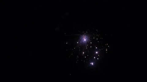 Fireworks in the night sky. Stock Footage 229387535