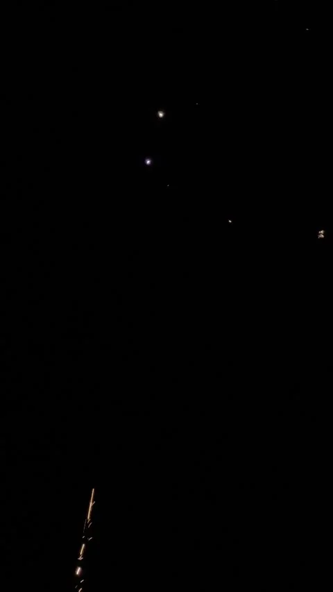 Fireworks in the Night Sky Stock Footage 330511060