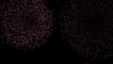 Fireworks in the night sky Stock Illustration