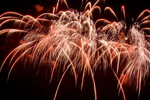 Fireworks in the night sky Stock Photos
