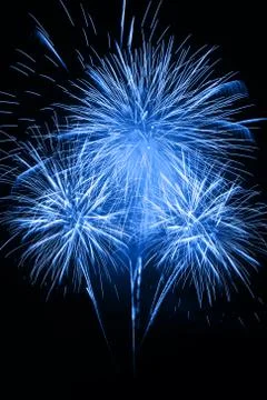 Fireworks in the night sky Stock Photos