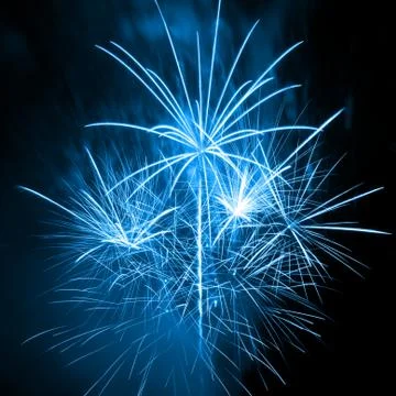 Fireworks in the night sky Stock Photos