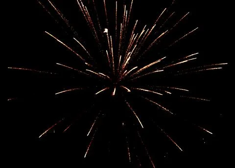 Fireworks in the night sky. 스톡 사진