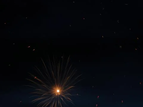 Fireworks in the night sky Stock Photos