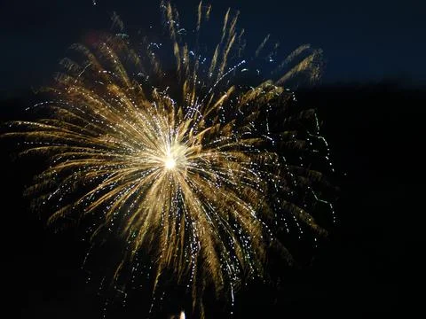 Fireworks in the night sky Stock Photos