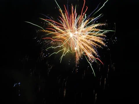 Fireworks in the night sky Stock Photos