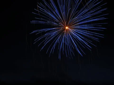 Fireworks in the night sky Stock Photos