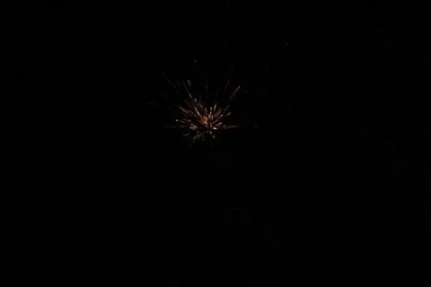Fireworks In Night Sky Stock Photos