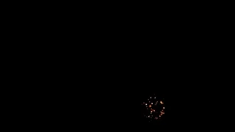 Fireworks at night with space Stock Footage 94470867