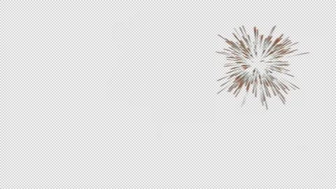 Fireworks with no background Stock Footage 145536991