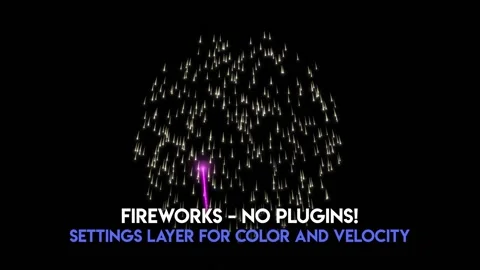 Fireworks. No Plugins. Stock After Effects