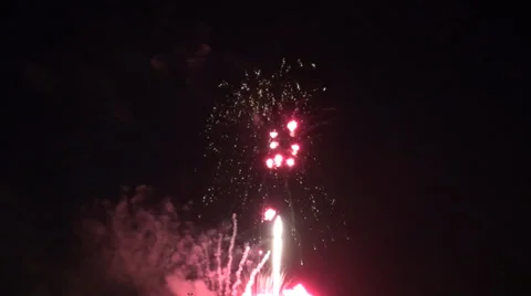 Fireworks no sound Video stock 35913306