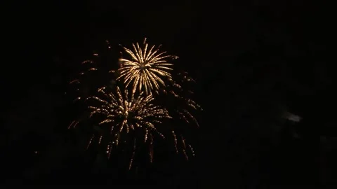 FIREWORKS NORMAL LIGHTS NIGHT Stock Footage 96042313