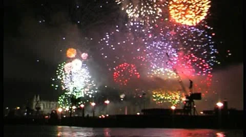 Fireworks - NTSC Stock Footage 8990187