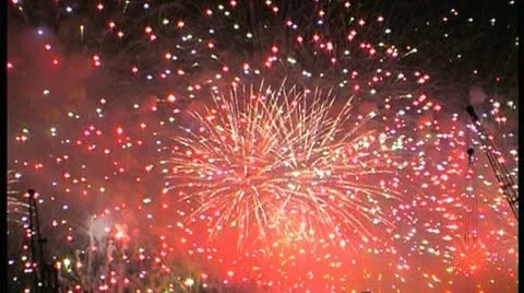 Fireworks - NTSC Stock Footage 8990294