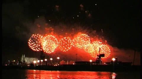 Fireworks - NTSC Stock Footage 8990390