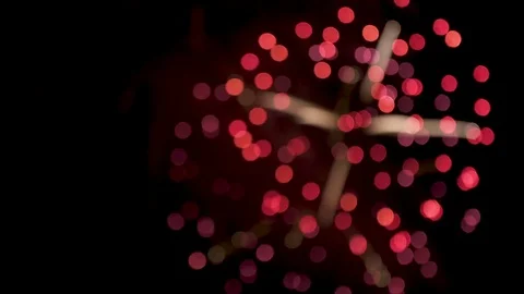 Fireworks out of focus Stock Footage 79475663