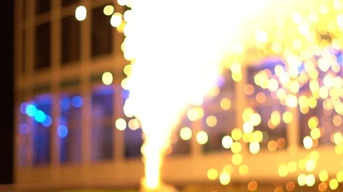 Fireworks out of focus Video stock 81424665