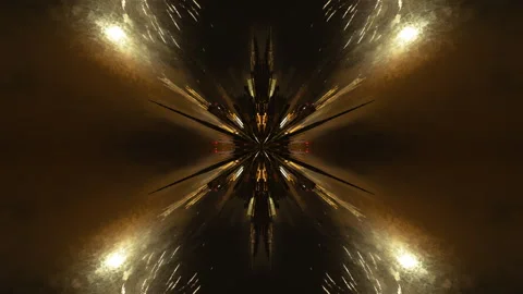 Fireworks over barcelona pattern Stock Footage 251642730