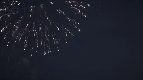 Fireworks over a city Stock Footage 145012830