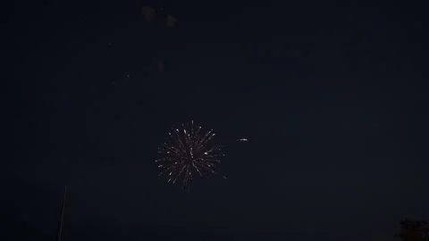 Fireworks over a city Video stock 145013269