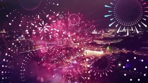 Fireworks Pack2 - Fireworks show2.1 Stock Footage 313805744