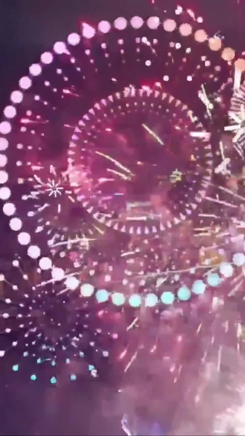 Fireworks Pack2 - Fireworks show2.2 Stock Footage 313805747