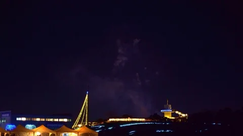Fireworks in park Видео 101719662