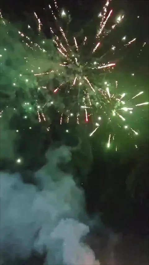 Fireworks party Stock Footage 331803163