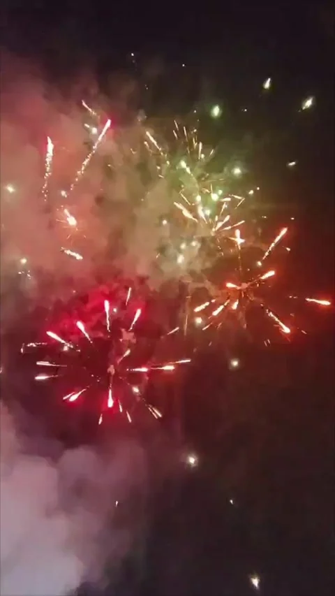 Fireworks party Stock Footage 331803178