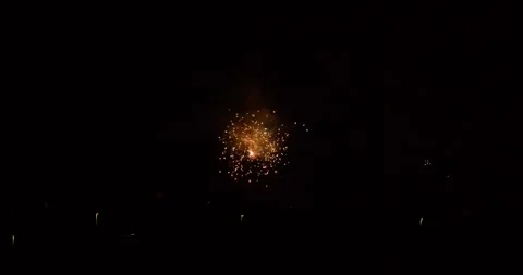 Fireworks performance during new year eve Stock Footage 260350583