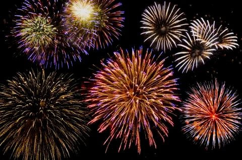 Fireworks Stockfoto's