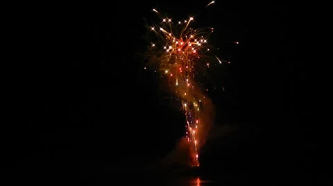 Fireworks Pop and Flash High in the Sky - Celebration!! Video stock 39950161