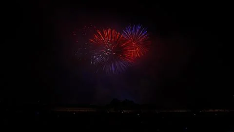 Fireworks postcards Stock Photos