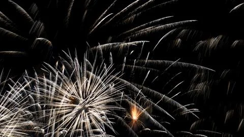 Fireworks postcards Stock Photos