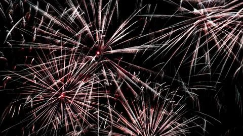 Fireworks postcards Stock Photos