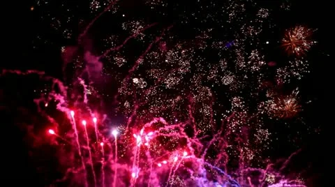 Fireworks pyrotechnic light effect Fun Stock Footage 21247675