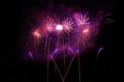 Fireworks, pyrotechnics Stock Photos
