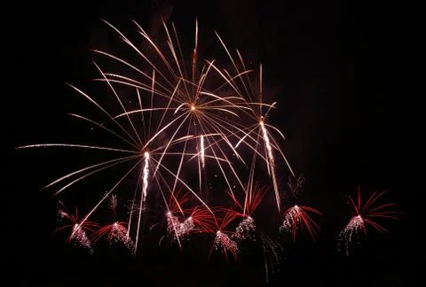 Fireworks, pyrotechnics Stock Photos
